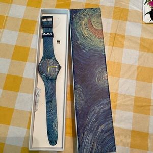 Swatch VanGogh starry night watch. NWT